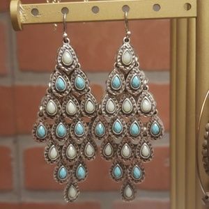 Aquamarine Chandelier Earrings